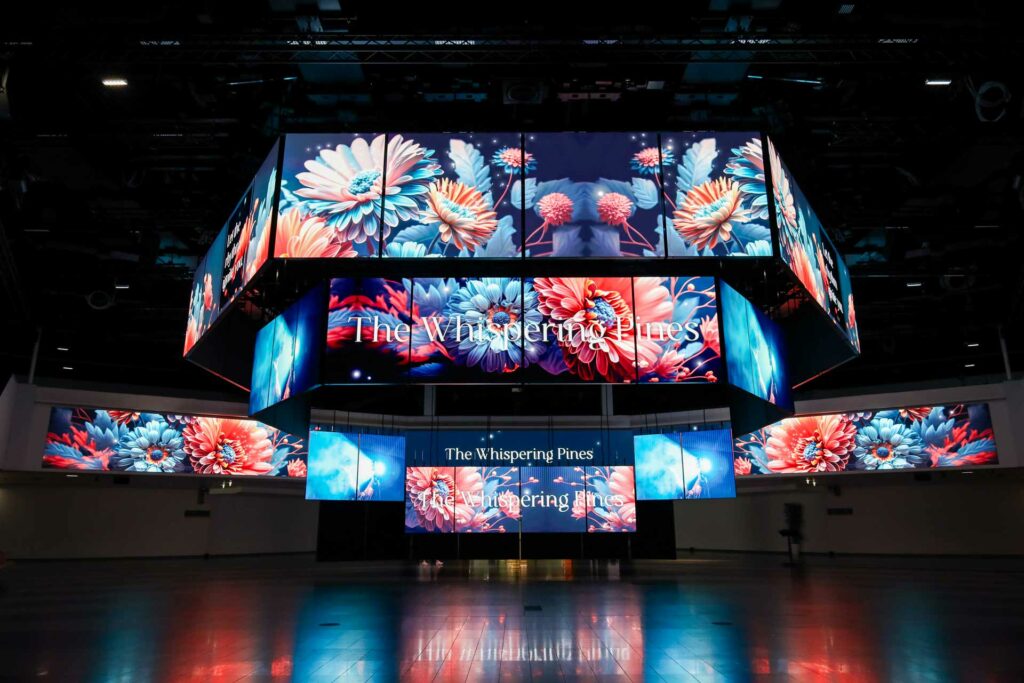 Immersive 3D LED Wall von firstSpot im Austria Center Vienna (ACV). 